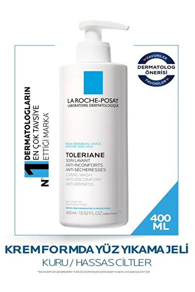 La Roche Posay Hassas Ciltler Için Tolerıane Carıng Wash Cilt Temizliği Için Nemlendirici Temizleyici Jel-400ml