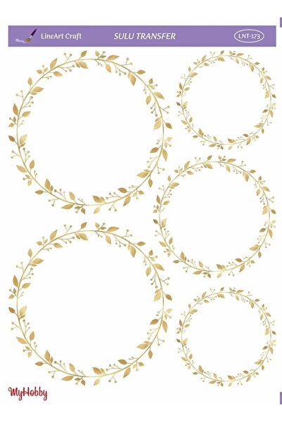 LİNEART LineArt Gold - نقل مائي بنمط دائري، 25x35 LNT-173