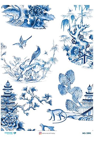 Atölye 7-77 Diamond Craft N: 3390 - 30*42 cm Decopage