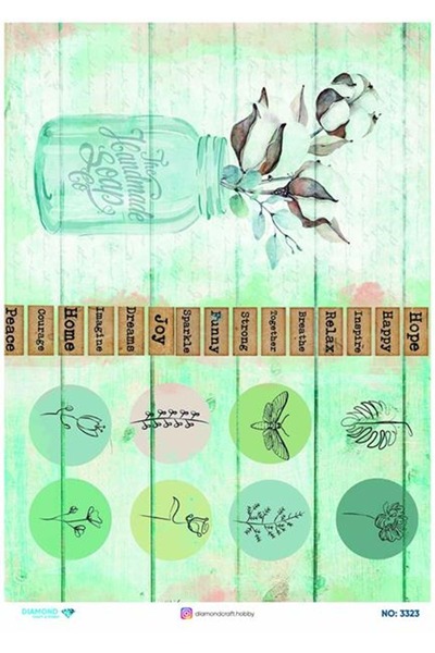 Atölye 7-77 Diamond Craft N: 3323 30*42 سم ديكور دايموند