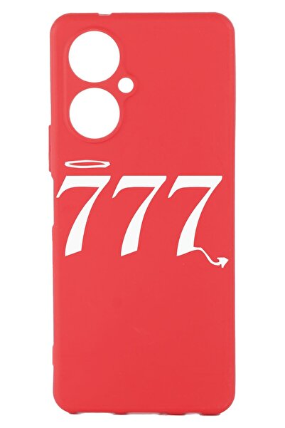 TECNO Camon 19 Red Color Silicone Case with Print and Camera Protection