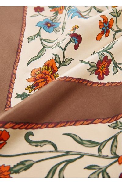 MANGO Woman Eșarfă cu modele florale