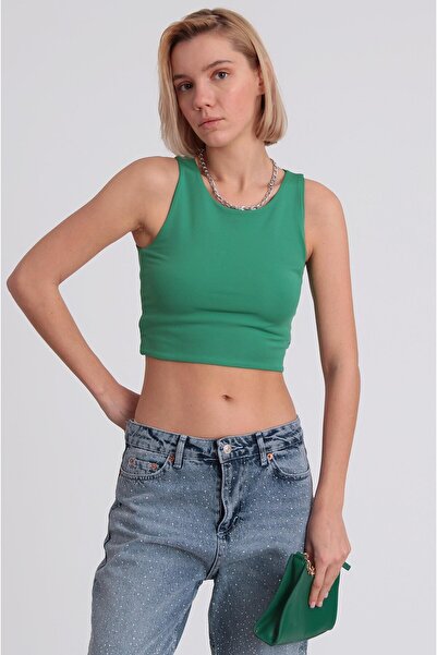 Suziş ΓΥΝΑΙΚΕΙΑ ΔΙΠΛΗ ΥΦΑΣΜΑ ΛΥΚΡΑ ΣΤΡΟΓΓΥΛΟΣ ΛΑΙΜΟΣ CROP ATHLET