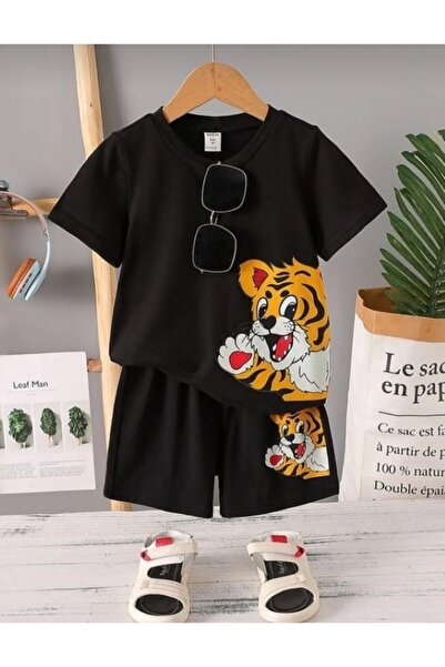 ENSE Pantaloni scurți imprimați de vară-tricou Seturi pentru copii//Cumpărați...