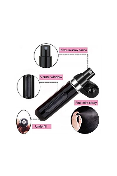 Lexi Bella Taşınabilir Mini Doldurulabilir 2 Adet Parfüm Şişesi Atomizer Parf...