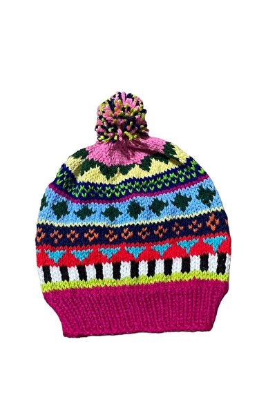 MESKSTORE Hand Knitted Gloves Beanie Set