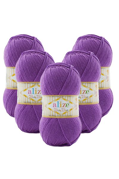 Alize Baby Best 5-Piece 133 Violet Hand Knitting Yarn