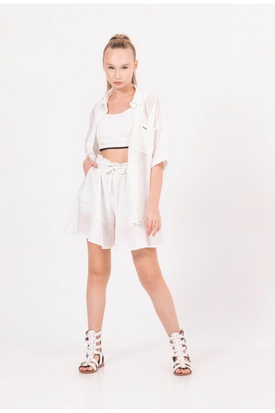 LOCO LOCO LİMİ kız çocuk yumuşak dokulu şort etek