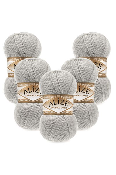 Alize Angora Gold 5 τεμαχίων 652 Bohemian Grey Πλεκτό νήμα