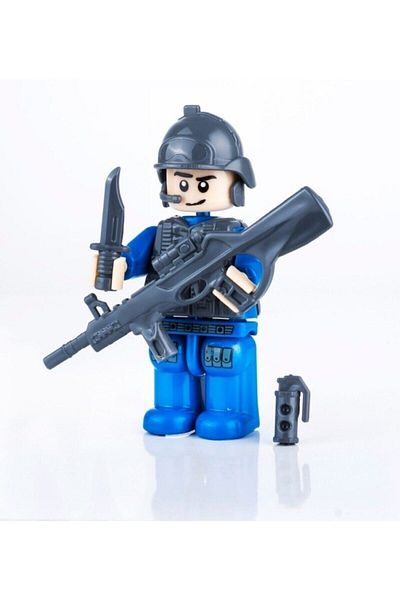 Shem Adam Lego Police and Soldier Toy Figure Set - With Accessories