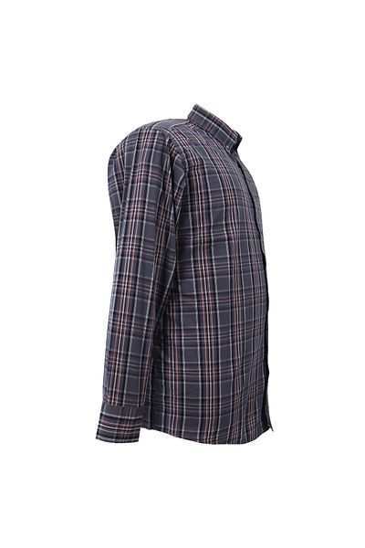 marufshop Βαμβακερό μακρυμάνικο πουκάμισο μεγάλου μεγέθους για άνδρες με βάρος 135-145 κιλά