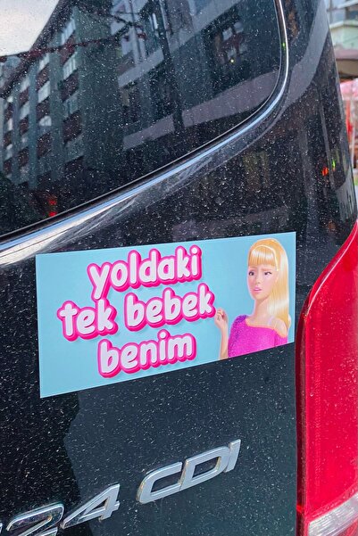 Genel Markalar Barbi Yoldaki Tek Bebek Benim Araba Magneti