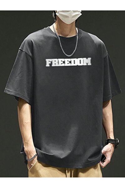 over head oh Muška majica sa štampanim motivom "Smoked Freedom" u većem izgledu