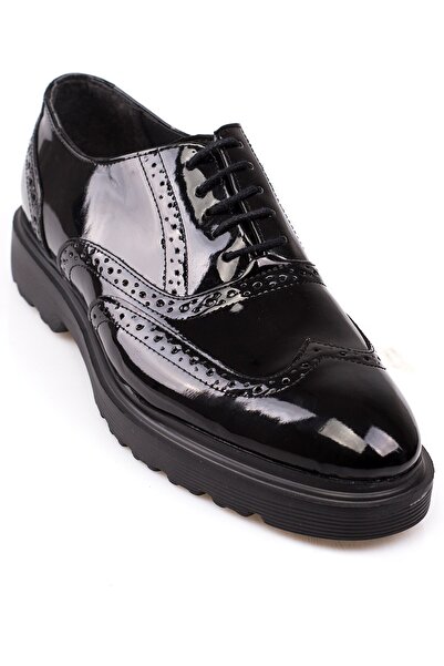 depderi Ψηλή σόλα, λουστρίνι μαύρο, σόλα Eva, ελαφριά, ανδρικά παπούτσια