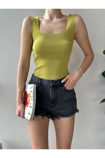 Jose Clothing Bluză de bază cu bretele cu decolteu pătrat