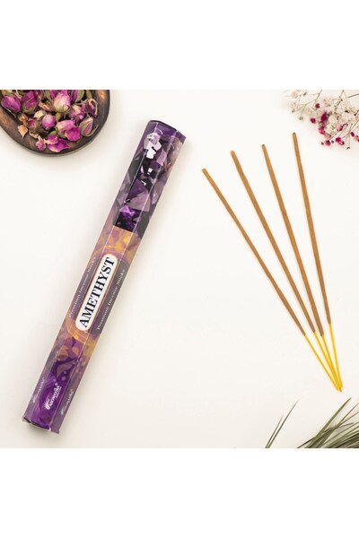 Aromatika Ametist Aromalı Doğal Premium Çubuk Tütsü