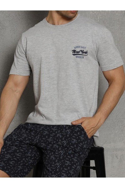 CLQTH Чоловічий преміум-комплект піжами з м'якою тканиною та кишенями