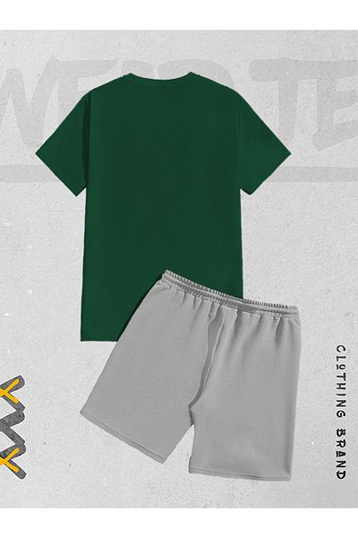 WEARTEX New Season 2-Piece Fear Kills Printed Shorts T-shirt Set