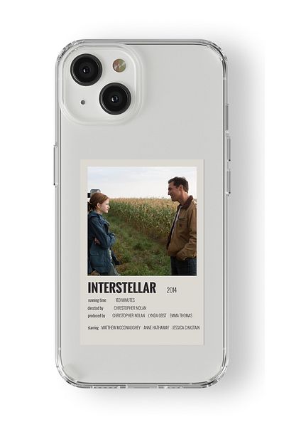 Multitronic حافظة شفافة مطبوعة بتصميم ملصق Interstellar Paralorid متوافقة مع iPhone 15 Plus
