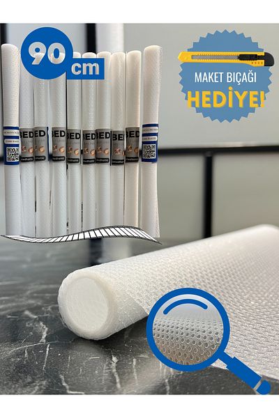 Ebed Eva Αντιολισθητικό 45cm X 0,90 μέτρα Διαφανές ράφι μέσα στο ντουλάπι και το κάλυμμα του συρταριού