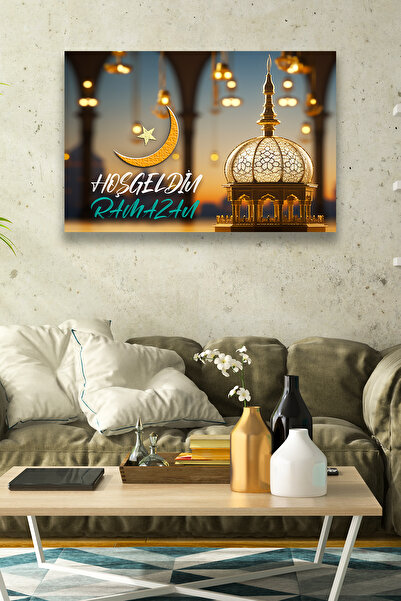 Nod Ornament de bun venit Ramadan, model de pictură religioasă decorativă, ca...