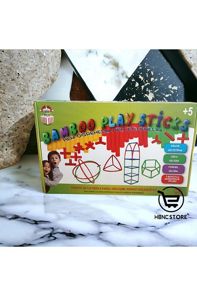 HBNC Bamboo Stick Games 3D Intelligence Skill Engineering Game