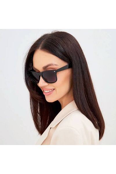 STAOOM Wayfarer Slope Black Sunglasses