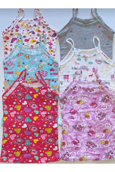 Tutku Tricou pentru fete cu imprimeu din elastan, 6 piese