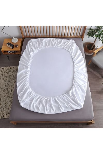 METİNEV Double shiny cotton satin sheets with elastic