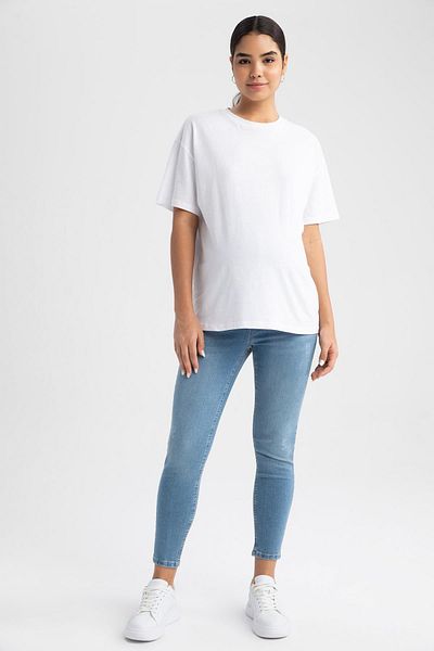 DeFacto Skinny Fit Hohe Taille Gerades Bein Lange Umstandshose Z6878AZ24SP