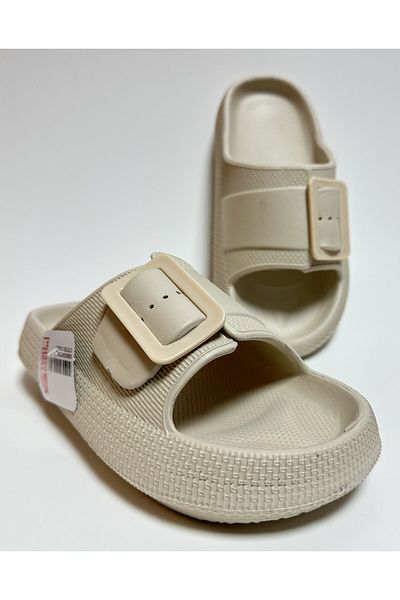 GEZER ADJUSTABLE SINGLE BUCKLE PLATFOR HEEL COMFORTABLE AND LIGHT DAILY WOMEN'S HOME AND STREET SLIPPERS