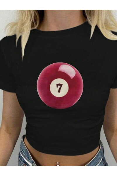 Jose Clothing Μαύρη μπλούζα με τύπωμα - Γυναικεία, οργανικό βαμβάκι, κοντό μα...