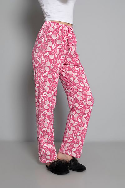 DONEX Printed Women's Pajama Bottom - Cotton, Thin Breathable, Ribbon Waist Detail