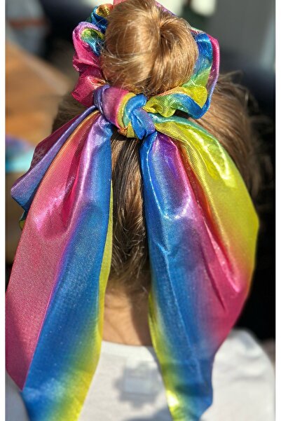 QUEEN AKSESUAR Πολυτελές κασκόλ Rainbow με ολόγραμμα γοργόνας που ανάβει και ...