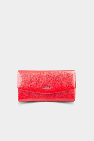 GUARD Red Zipper Leather Wallet