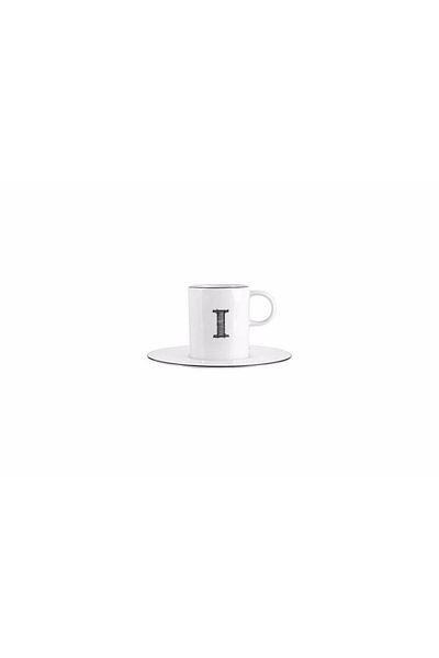 Porland 85 Cc Coffee Cup - with Letter (I) Plate, 04A P 021898