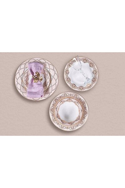 Porland Glamorous 60 Parça 12 Kişilik Yemek Takımı 04alm005676