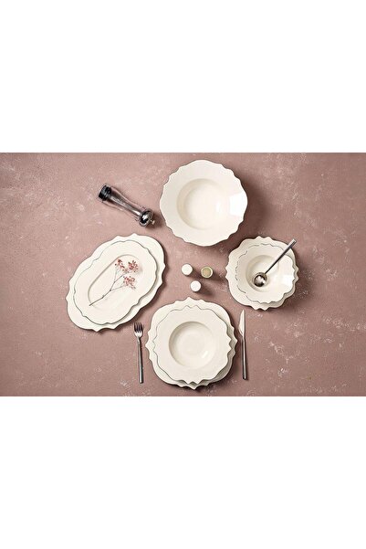 Porland Vintage Platin 58 Parça 12 Kişilik Yemek Takımı 04alm007027