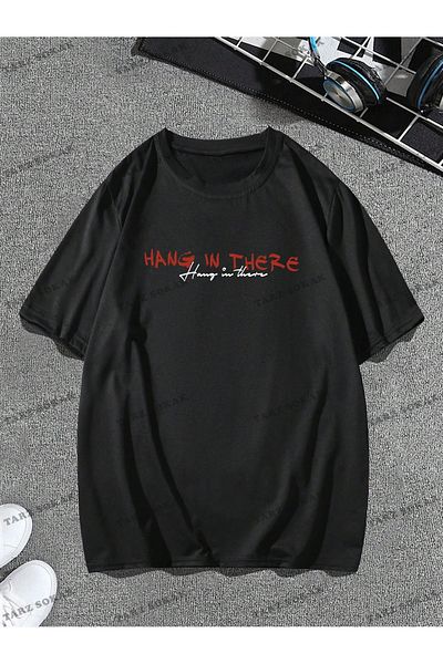 Korefanzin Tricou KOD Trend EMRG pentru bărbați, cu umăr jos, cu slogan și grafică