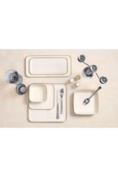 Porland Cortot Platin 24 Parça 6 Kişilik Yemek Takımı 04alm007265