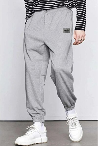 pandy Erkek Siyah Oversize Kesim Kompakt Eşofman Altı