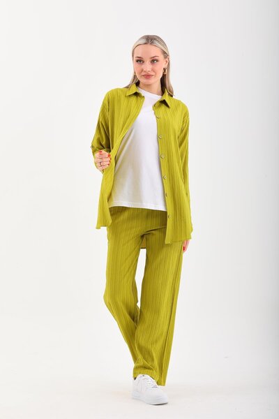 WestBound Жіночий щоденний трикотажний комплект сорочка штани футболка - FISTIK