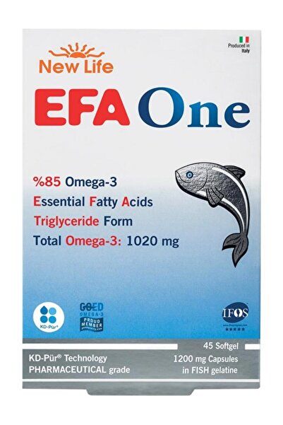 New Life Efa One 45 Kapsül Balık Yağı 1020 Omega 3