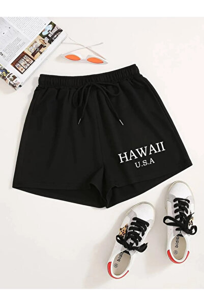 Machetta Women's Black Gray White Hawaiian Printed Set of 3 Premium Fabric Summer Combed Cotton Shorts