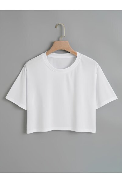 Ginevra Tricou de damă oversize cu decolteu rotund uni