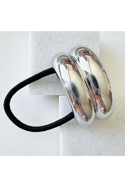 CHARMLUCKY Double row metal rubber buckle