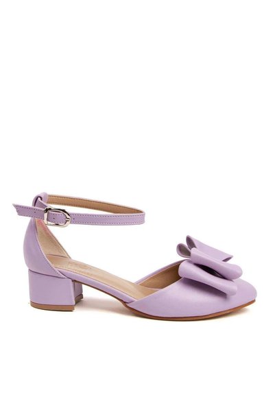 DARUGA Women's Short Heeled Summer Bow Shoes