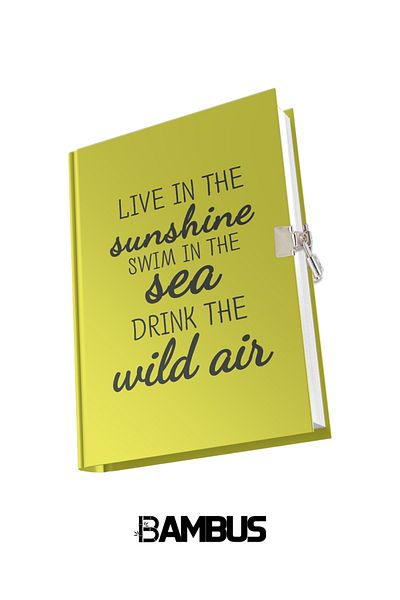 Mikro Gn-629 Locked Diary, Yellow Cover