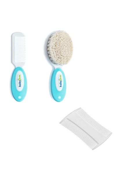 Babyjem Baby Care Set 2-Piece Host Comb + Brush Comb Set - Blue