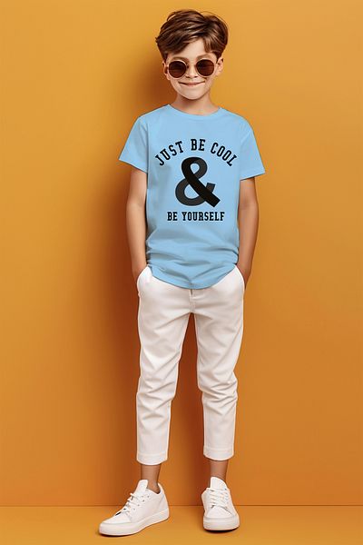 ADABEBEK Tricou pentru băieți cu imprimeu Be Yourself